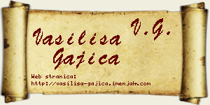 Vasilisa Gajica vizit kartica